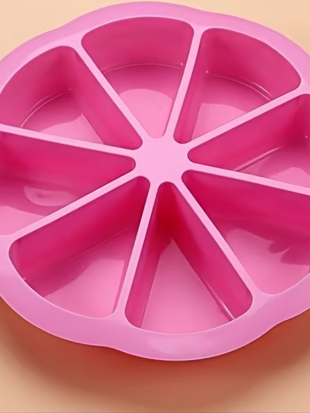 1pc Silicone Triangle Cake Mold - Non-stick, 8-hole Baking Pan, Suitable For Bro